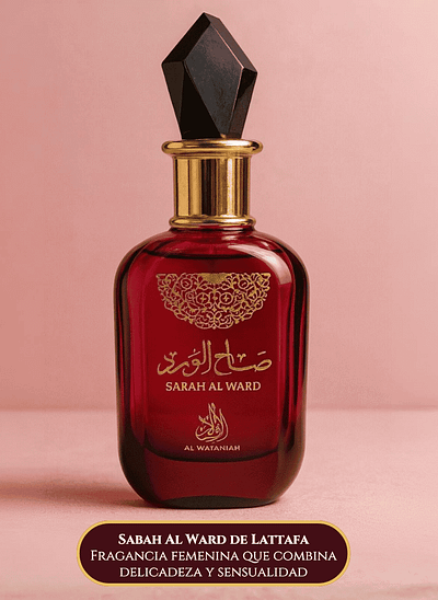 Aroma feminino Sarah Al Ward de latafa, perfume delicado e sensual.
